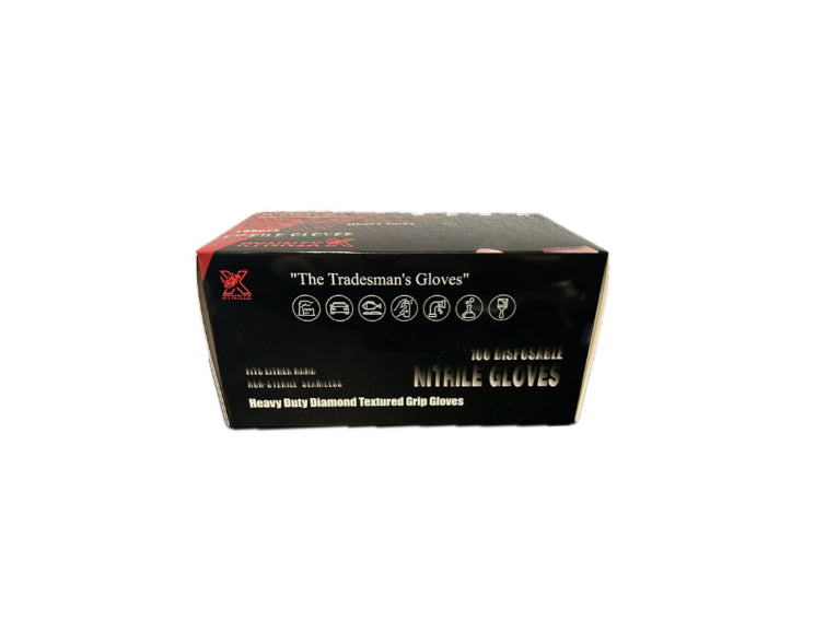 100- 8mil Diamond Textured Disposable Nitrile Gloves (1 Box) AA